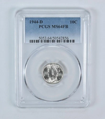 1944-D Mercury Dime MS64 FB PCGS Blue Label
