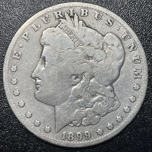 1899-P Morgan Silver Dollar $1 Good Key Date Cleaned