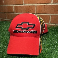 Chevrolet Racing Flame Embroidered Red Cap