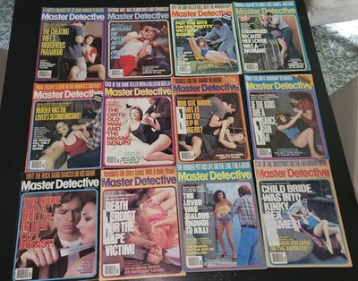 1982 Master Detective Magazine 12 Issue Full Year Set January-December Crime