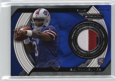 2013 Topps Strata Relics Blue 29/70 EJ Manuel #SR-EJM Rookie RC 03xg