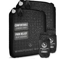 Whispering Winds Inflatable Seat Cushion Foam Pad Airplane Car Travel Stadium