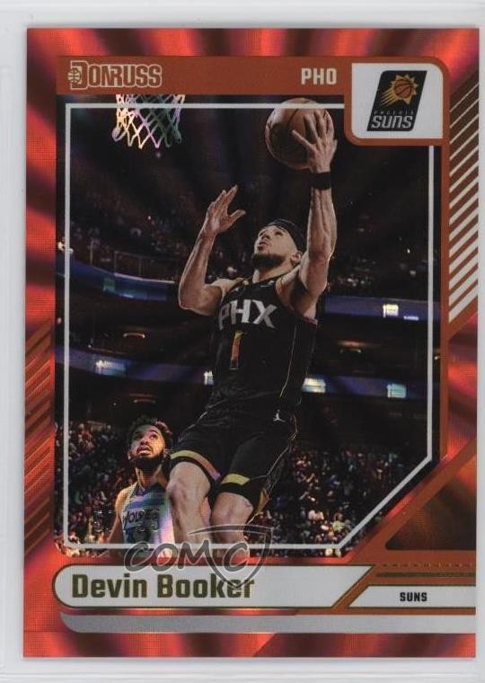 2024-25 Panini Donruss Holo Red Laser 57/99 Devin Booker #115 e3p