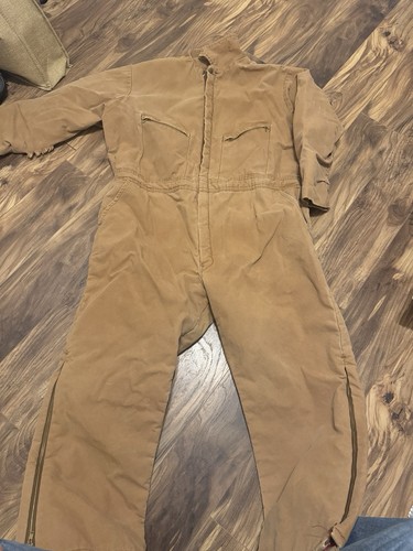 Brown Overalls Men’s Insulated Vintage Unknown Size And Brand - Image 1