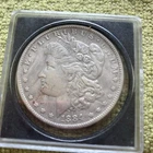 1884 Morgan Silver Dollar 3" novelty coin Very Nice Coin Silver Metal Plated