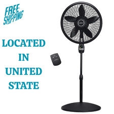 Lasko 18 Cyclone Pedestal Fan With Remote Control - Adjustable Height 3 Speeds