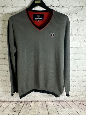 Pull pull col V gris véritable Scania grand L - Photo 1/4