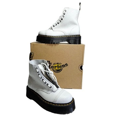 New Dr Martens Sinclair Platform Boots White Women Size 7 NIB