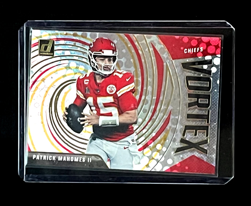 Patrick Mahomes II 2021 Donruss VORTEZ Holofoil Kansas City Chiefs #VTX-PMA - Image 3 of 3
