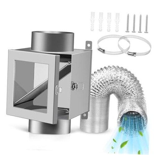 Dryer Lint Trap, 4-Inch Dryer Lint Catcher for Clothes Dryer, Includes Metal - Picture 1 of 8