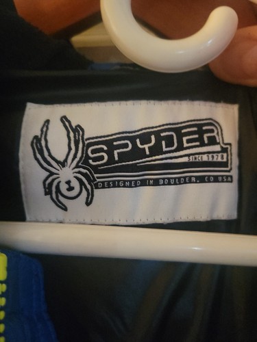 Spyder Jacket Lightweight Coat in Blue and Black - Picture 2 of 6