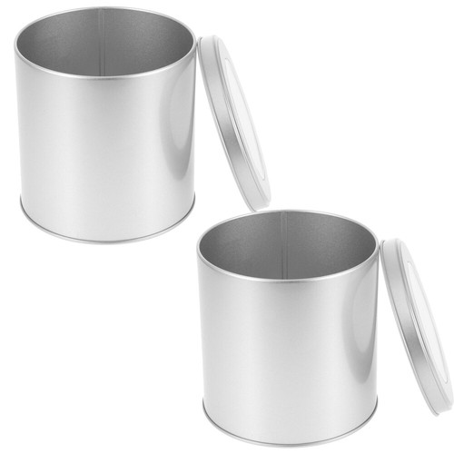 2 Pcs Coffee Storage Airtight Canister Loose Leaf Tea Empty Cans - Picture 7 of 12