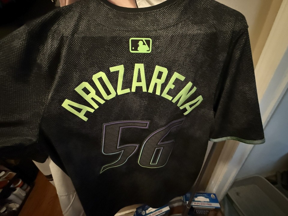 Randy Arozarena 56 City Connect Tampa Bay Rays Jersey Medium eBay