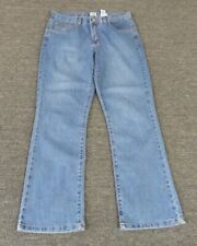 Calvin Klein Jeans Womens 10 Blue Straight High Rise Vintage Wash
