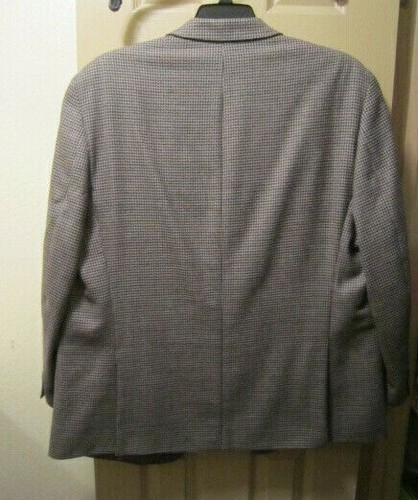 SZ 48R MICHAEL KORS MENS BROWN HOUNDSTOOTH 3 BUTTON BLAZER SPORT COAT, EUC - Picture 10 of 11