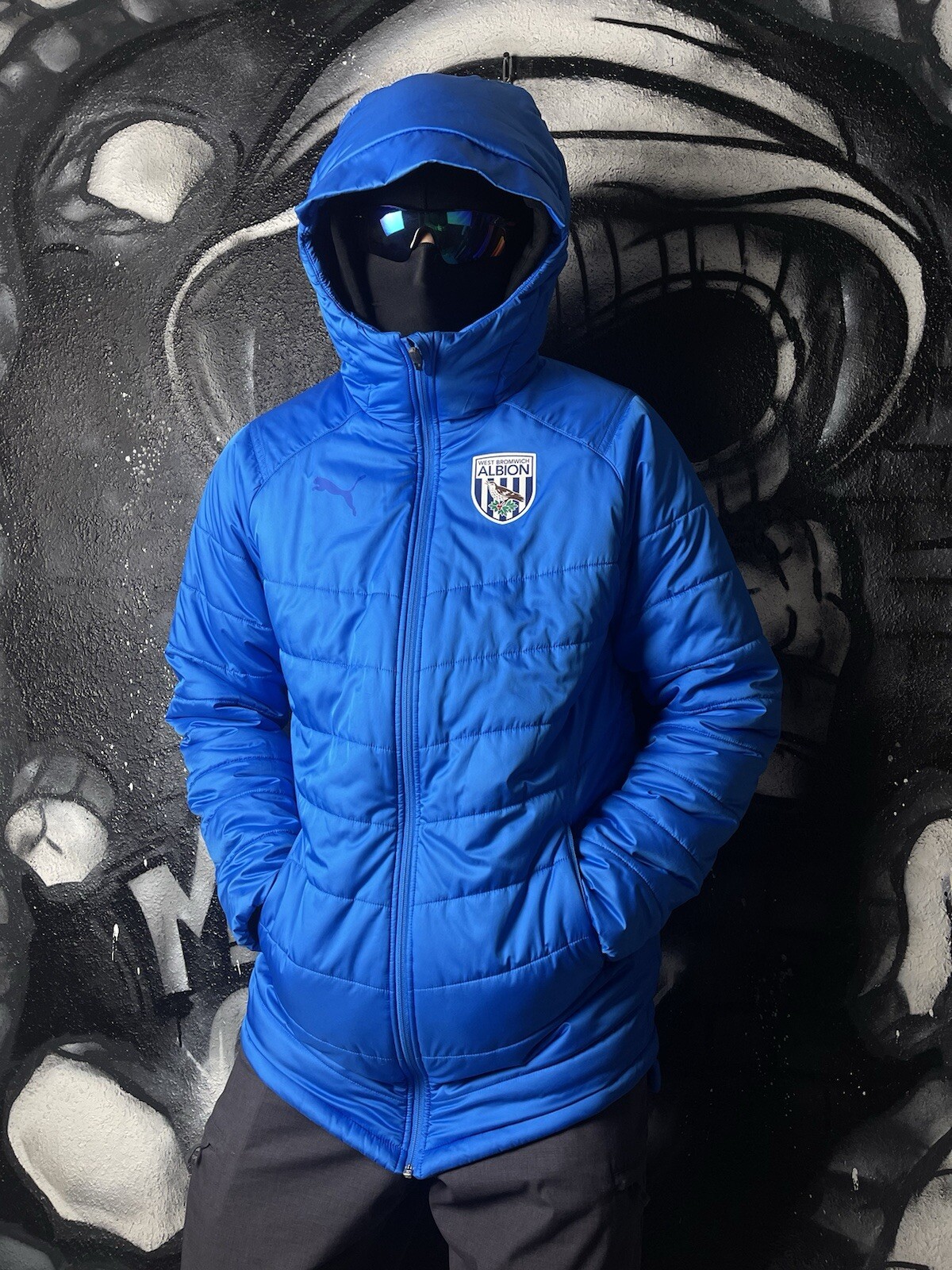 Puma West Bromwich Albion Football Winter  Jacket Men’s Size 50 image 2