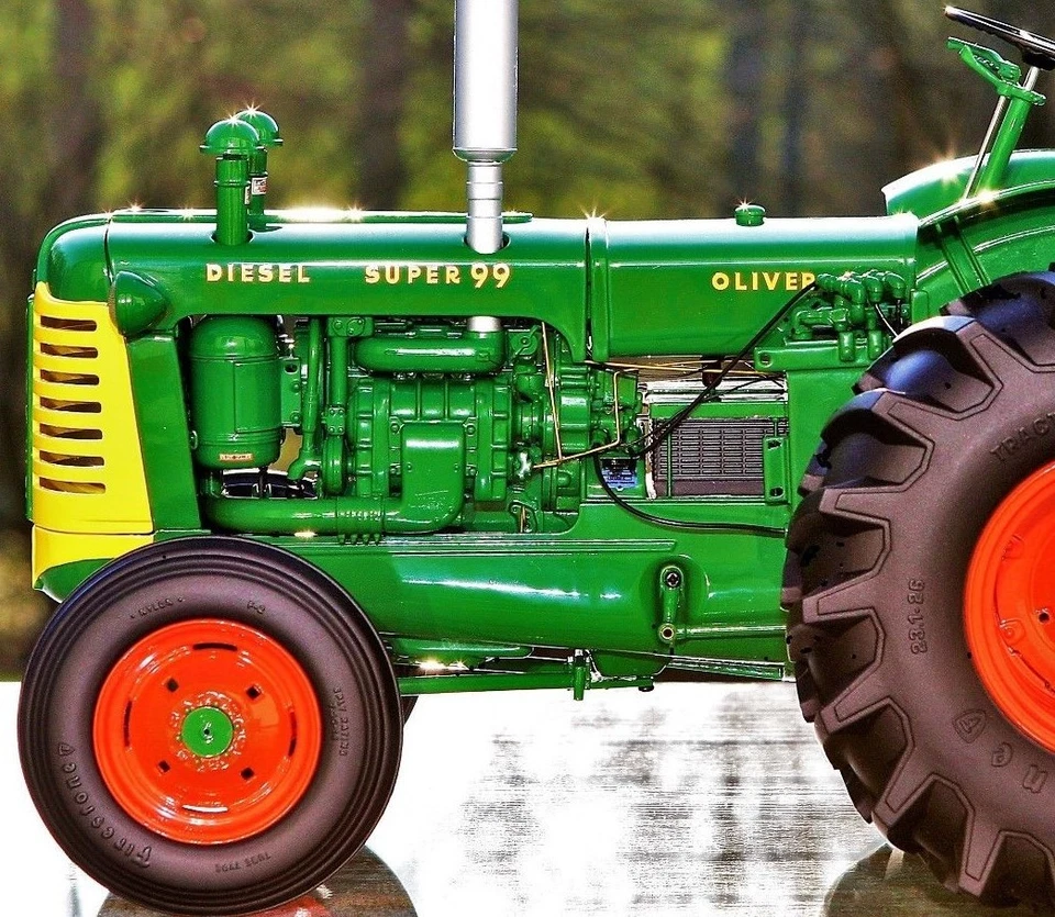 Oliver Farm Tractor 1930s 1940s Vintage Super Machinery 1 12 Model Diecast 99 - Image 2 of 4