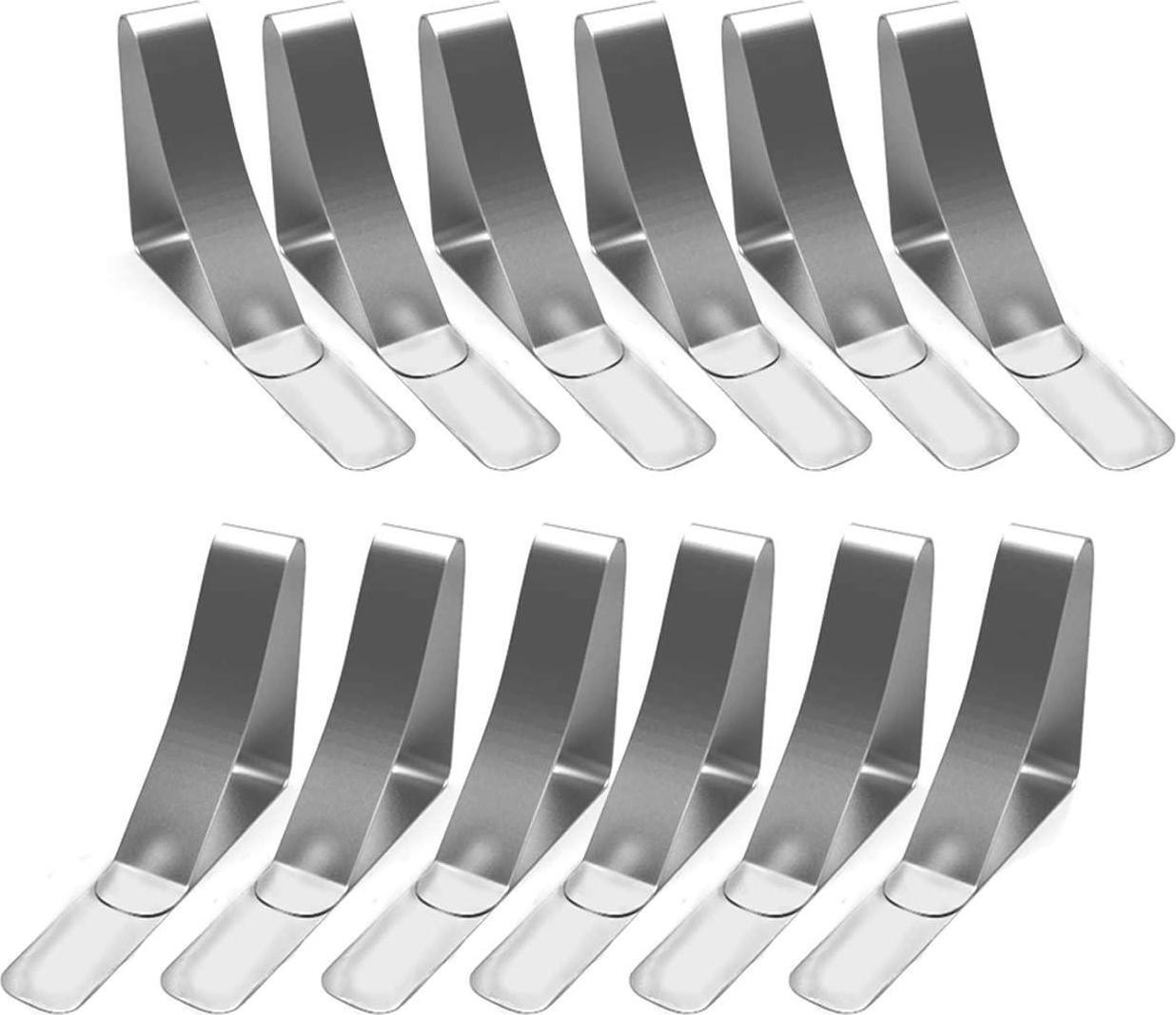 12 Packs Tablecloth Clips Picnic Table Clips Table Cloth Cover Clamp for Picnic