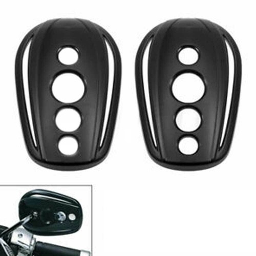 Durable Oval Rear View Mirrors Cover For Harley Dyna Softail Sportster 883 - Bild 7 von 12