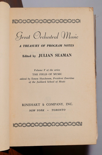 Great Orchestral Music - A Treasury of Program Notes Edited by Julian Seaman - Picture 11 of 12