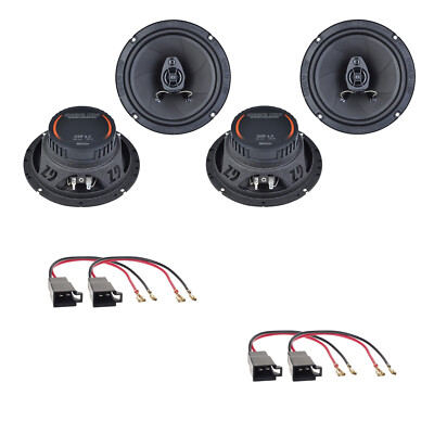 Ground Zero GZIF 6.5 Koaxial Einbauset für Golf 3 Vento Passat 35i vorne hinten