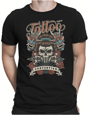 Tattoo Convention | Herren Fun T-Shirt S bis 4XL | Tokio Kunst Tätowierer Shop