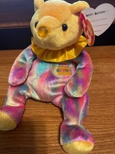 Ty Beanie Baby "November Happy Birthday" 2001 NWT Vintage Topaz color