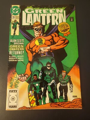 Green Lantern 19, 1st App Yalan Gur, 50th Anniversary, Signed by Martin Nodell