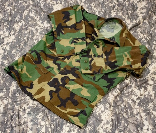 1999 NATO Coat Hot Weather Woodland Camouflage Pattern Combat Men's Medium-Short - 第 1/5 張圖片