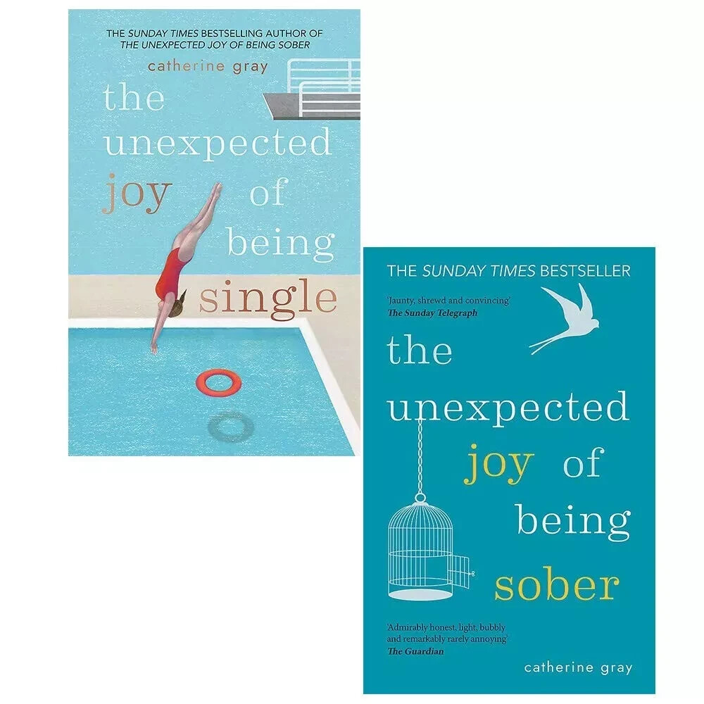 Unexpected Joy of Being Single,Joy of Being Sober By Catherine Gray 2 Books NEW - Image 2
