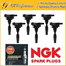 Quality Ignition Coil & NGK Spark Plug 6PCS Set for Buick Cadillac Chevy GMC V6