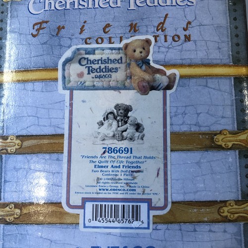 NOS Cherished Teddies Elmer and Friends 786691 Enesco (Bears w/ Toy) Figurine - Picture 6 of 6