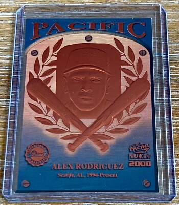ALEX RODRIGUEZ 2000 Pacific Paramount COOPERSTOWN BOUND ! SEATTLE MARINERS !