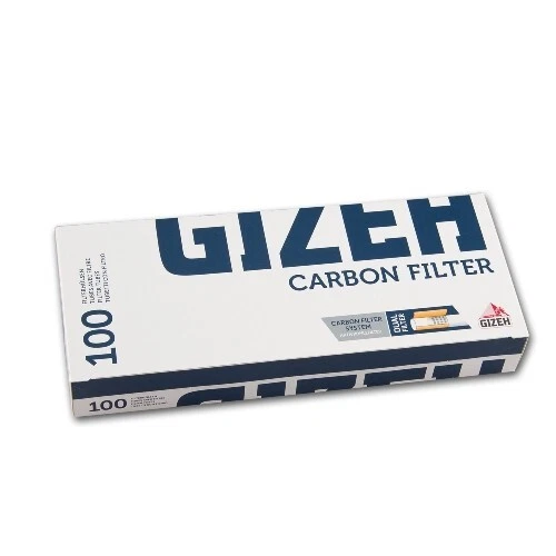 GIZEH Carbon AKtivkohle [20x100] Zigarettenhülsen Filterhülsen Hülsen 2.000Stück
