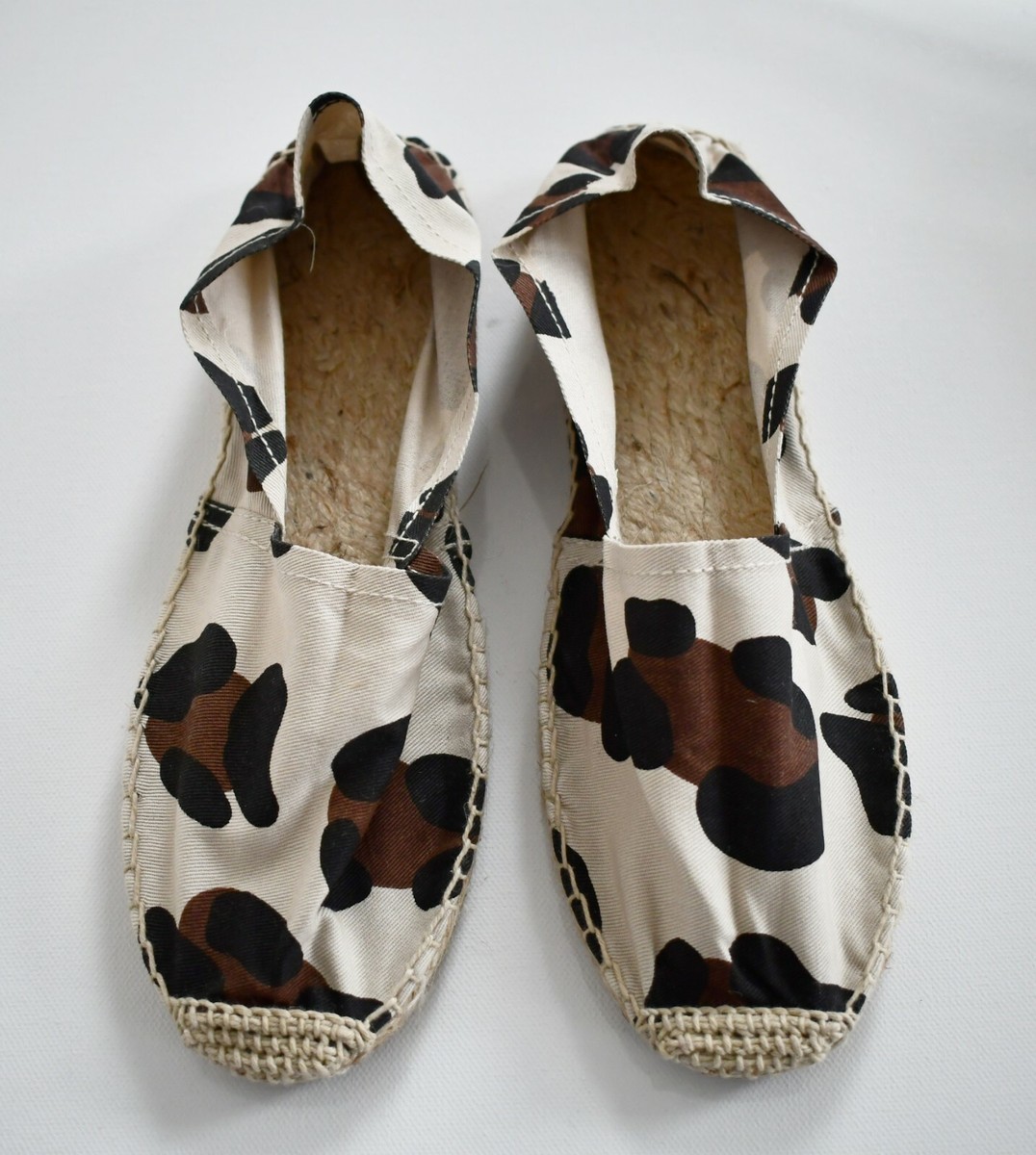 New MARK MCNAIRY LEOPARD Printed Cotton ESPADRILLES Shoes New MARK MCNAIRY LEOPARD Printed Cotton ESPADRILLES Shoes