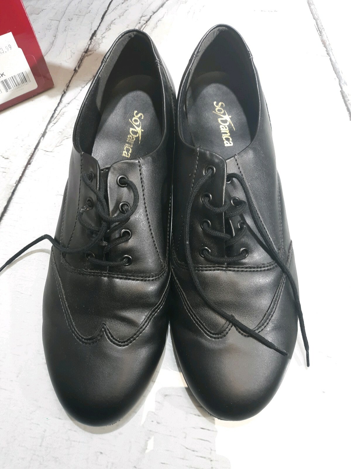 Womens So Danca Dancing Ballet Shoes Size 11.5 Black Gem
