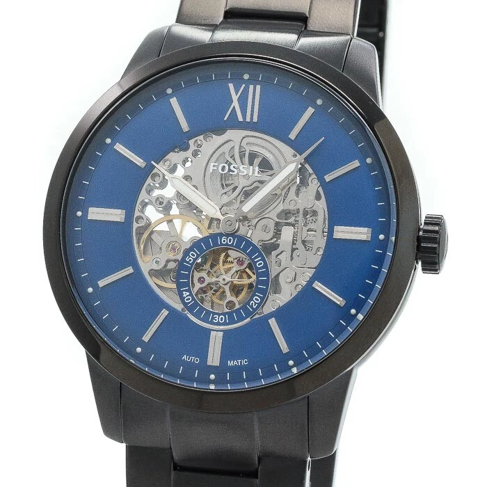 FOSSIL Townsman ME3182 men s blue stainless steel watch unused