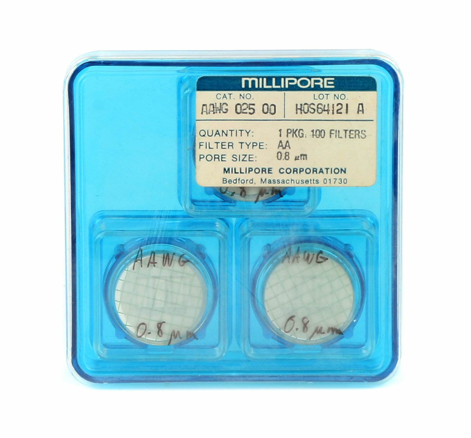 Millipore .8 Microgram Filters Scientific Lab Filters Not AAWG02500 for ...