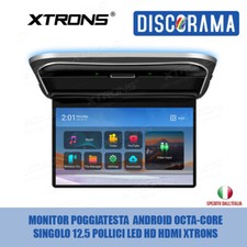 MONITOR POGGIATESTA  ANDROID OCTA-CORE SINGOLO 12.5 POLLICI LED HD HDMI XTRONS 