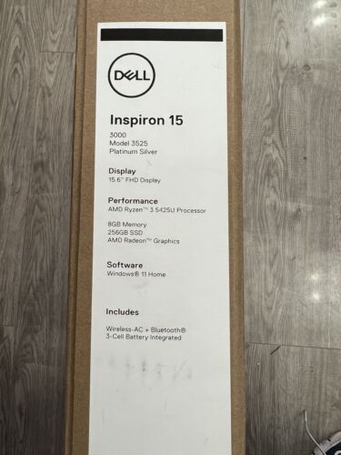 Dell Inspiron 15 3525 15,6" Full HD Laptop AMD Ryzen 3 8GB RAM 256 GB - Bild 1 von 6