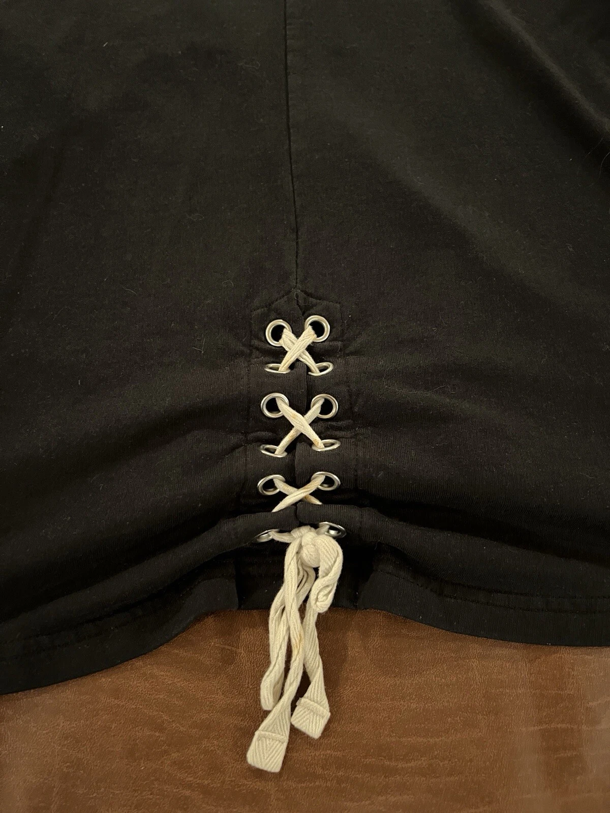 VETEMENTS Felpa con cappuccio leggera da donna Indiana Hoosiers legata dietro taglia large