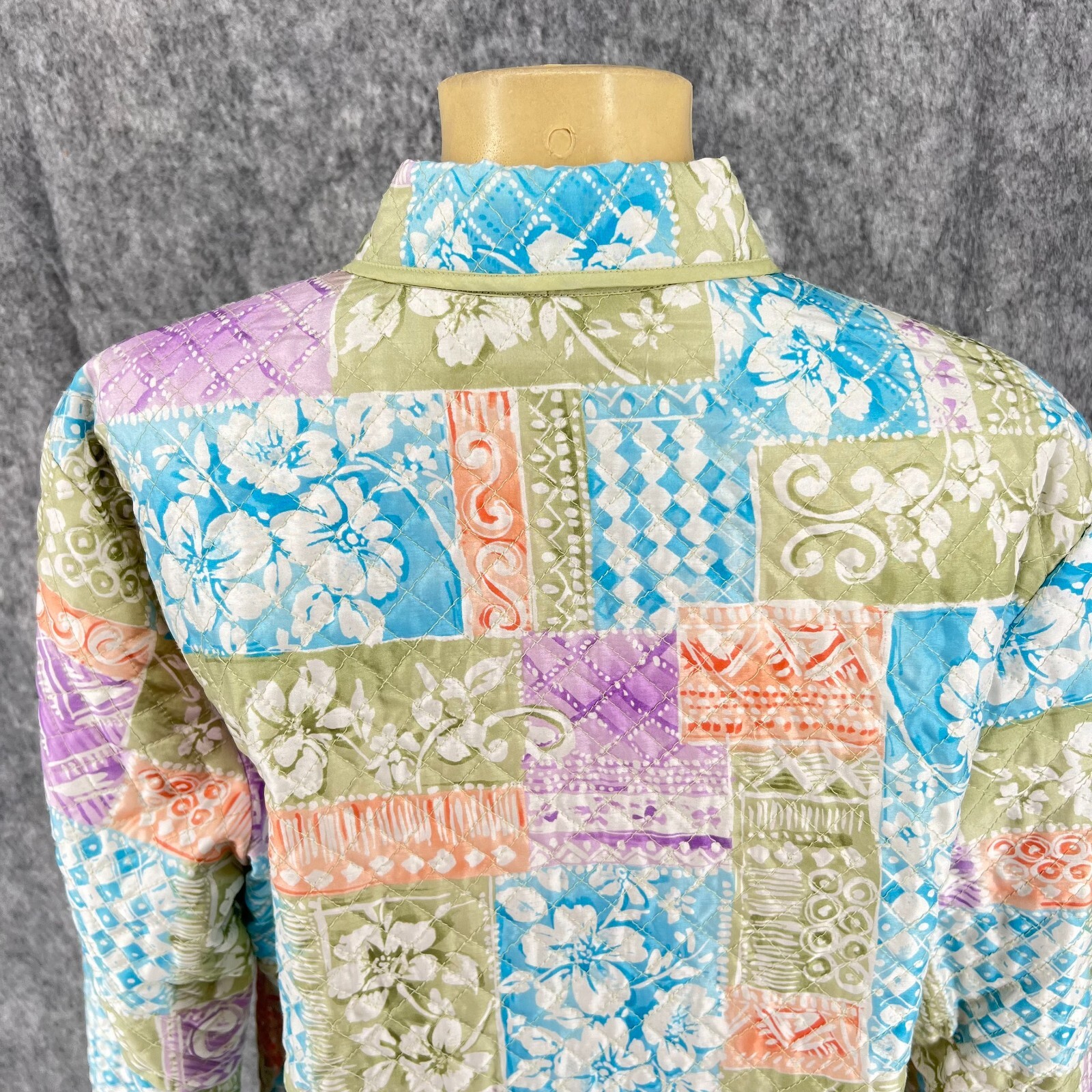 Alfred Dunner Long Sleeve Colorful Floral Quilted… - image 9