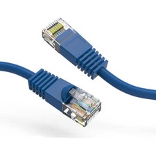 25Ft CAT5E UTP Ethernet Network Booted Cable Blue