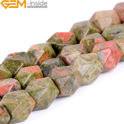 Cuentas poligonales de piedras preciosas naturales Freeform para hacer joyas 15" 8X11 mm enteras - Imagen 5 de 98