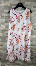Fenn Wright Manson Size 10 Floral White Dress 
