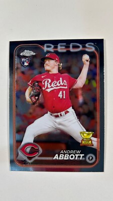 Andrew Abbott 2024 Topps Chrome #154 Rookie RC Cincinnati Reds
