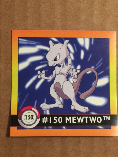 Pokemon 1999 Artbox Series 1 Stickers Mewtwo 150. FREE SHIPPING! - Picture 1 of 12
