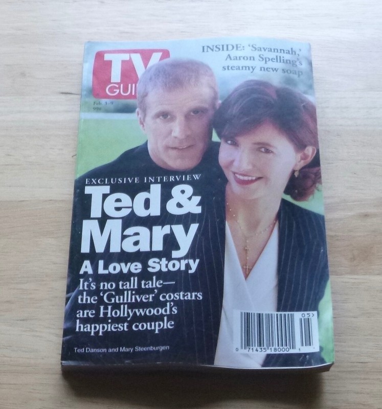 TV GUIDE- Feb 3-9 1996 Ted Danson/Mary Steenburgen Cover/Interview Charlotte, NC