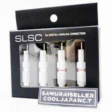 Oyaide SLSC4N Pure Silver RCA Pin Plug 4mm Silver + Rhodium Plated Japan NEW