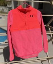 UNDER ARMOUR ColdGear 1/2 Snap SURVIVOR Fleece Performance Top Girls Youth Large